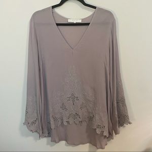 ASTR bell sleeve top